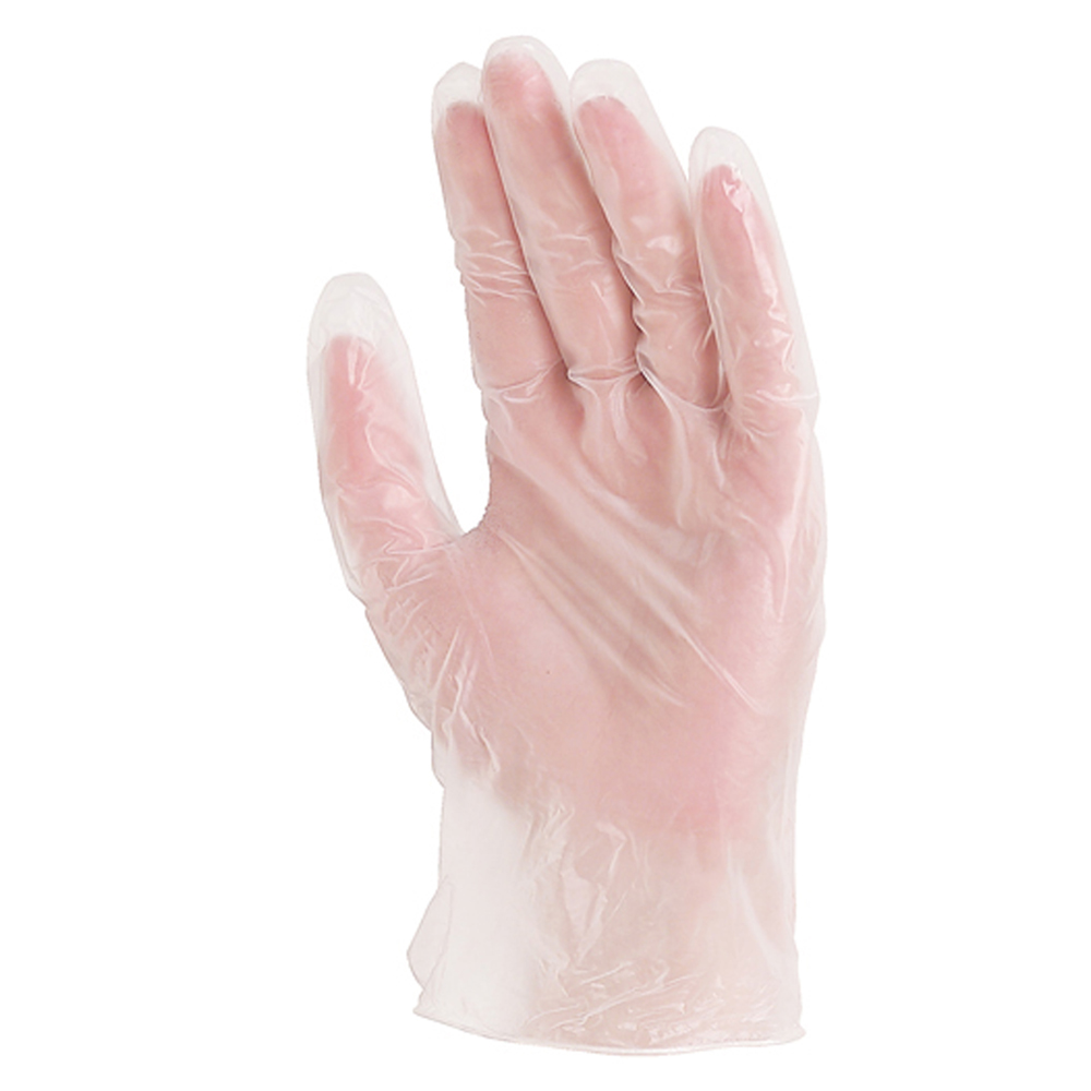 Gants à usage unique en Vinyle transparent poudrés (50 paires)