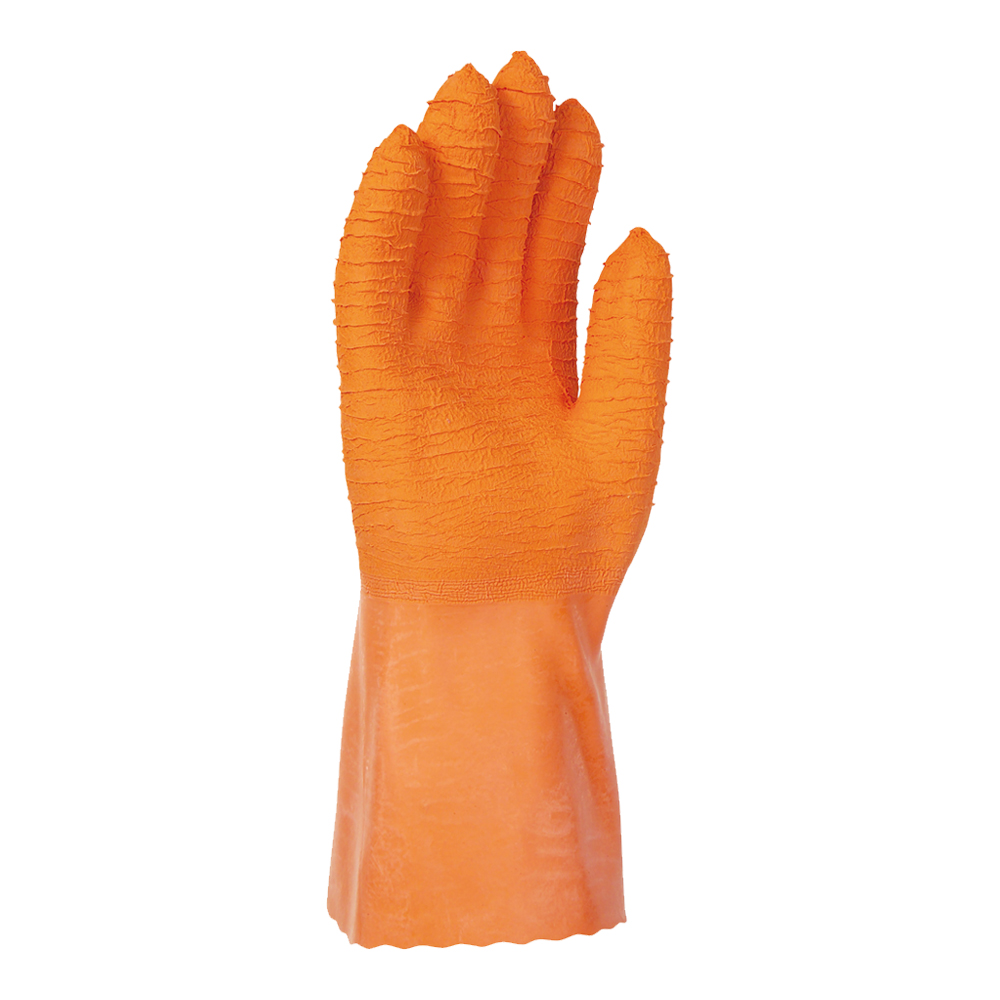 Gants Coton interlock enduit Latex "LAT830" crêpé, manchette 30cm (3.1.3.1.X)